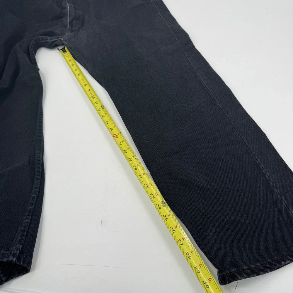 Levi's 505 Black Denim Jeans Classic Fit‎ Everyday Wear Pants 40 x 32